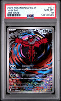 YVELTAL 071/062 PSA 10 POKEMON SV3A-RAGING SURF ART RARE JAPANESE